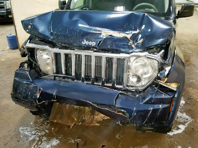 1J8GN58K98W124594 - 2008 JEEP LIBERTY LI BLUE photo 7