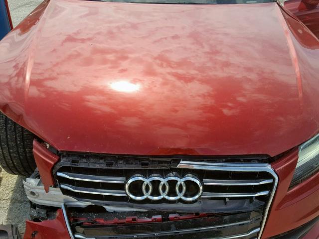 WAU2GAFC0DN026325 - 2013 AUDI A7 PRESTIG RED photo 7