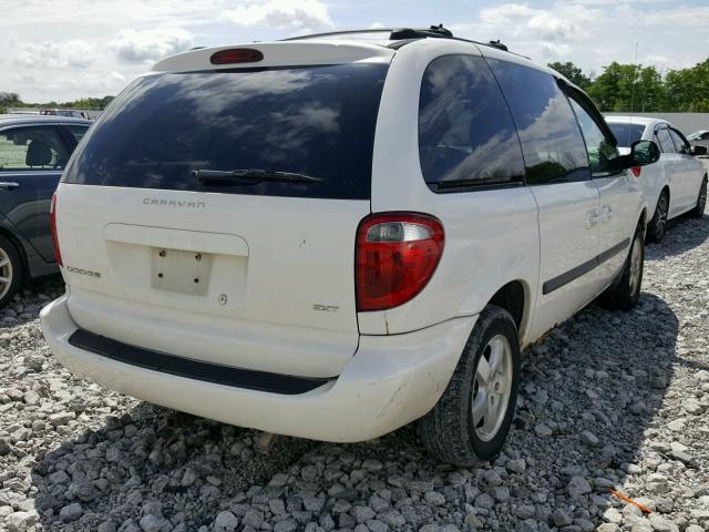 1D4GP45R85B393995 - 2005 DODGE CARAVAN SX WHITE photo 4