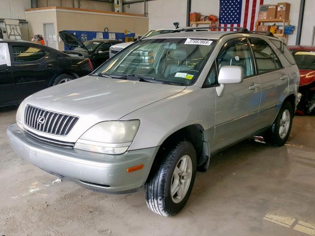 JT6GF10U3Y0059522 - 2000 LEXUS RX 300 GRAY photo 2