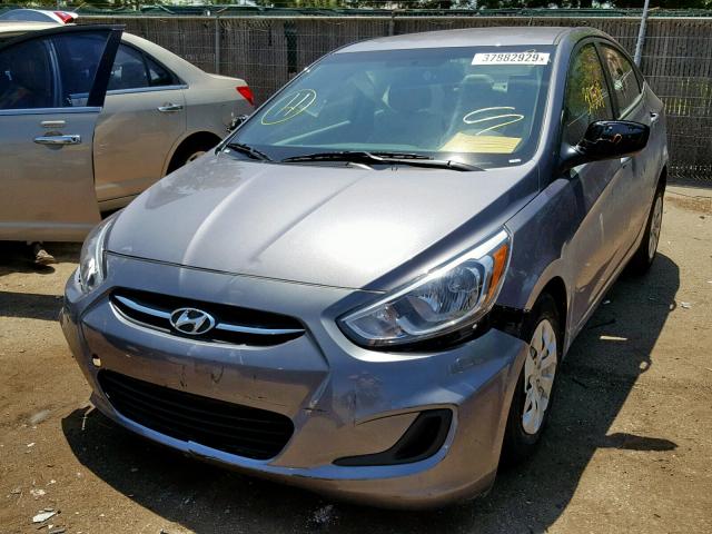 KMHCT4AE1HU332020 - 2017 HYUNDAI ACCENT SE GRAY photo 2