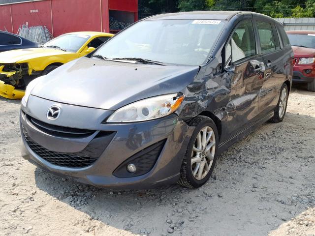 JM1CW2DL3D0159130 - 2013 MAZDA 5 GRAY photo 2