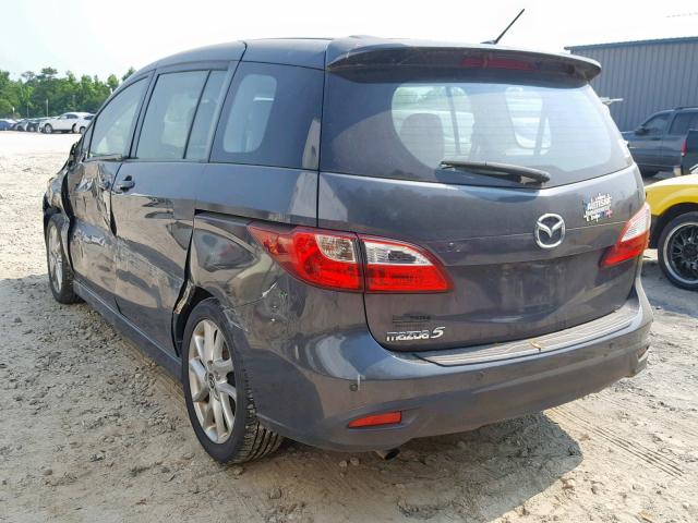 JM1CW2DL3D0159130 - 2013 MAZDA 5 GRAY photo 3