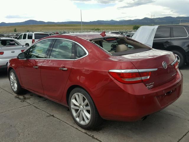 1G4PS5SK2E4209403 - 2014 BUICK VERANO RED photo 3