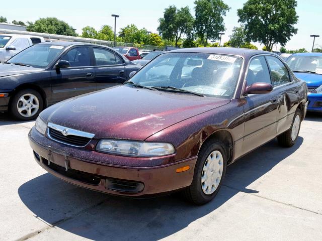 1YVGE22C6V5676184 - 1997 MAZDA 626 DX BURGUNDY photo 2