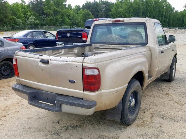 1FTYR10U01TB03551 - 2001 FORD RANGER TAN photo 4