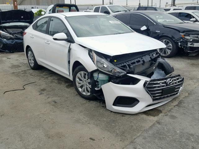 3KPC24A39KE071845 - 2019 HYUNDAI ACCENT SE WHITE photo 1