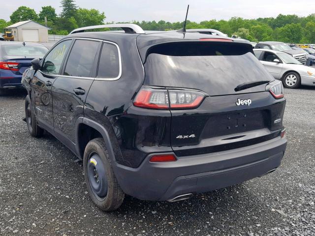 1C4PJMLN0KD135405 - 2019 JEEP CHEROKEE L BLACK photo 3