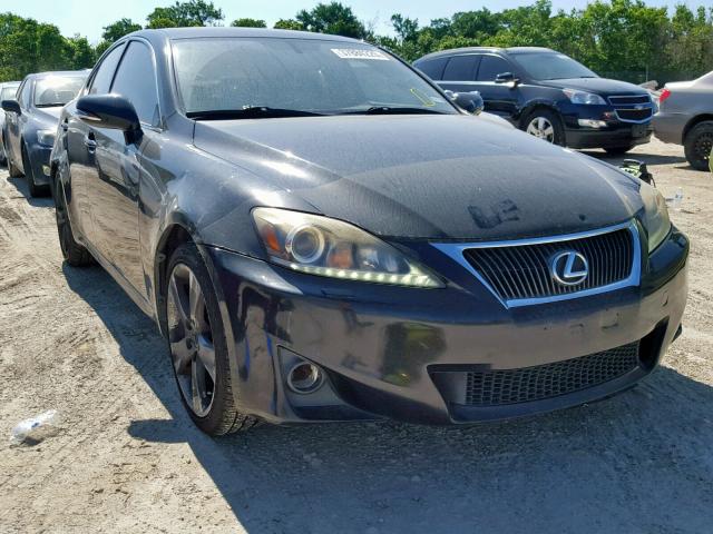 JTHBE5C25C5029309 - 2012 LEXUS IS 350 BLACK photo 1