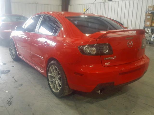 JM1BK323471609012 - 2007 MAZDA 3 S RED photo 3