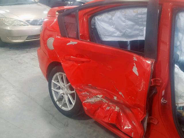 JM1BK323471609012 - 2007 MAZDA 3 S RED photo 9