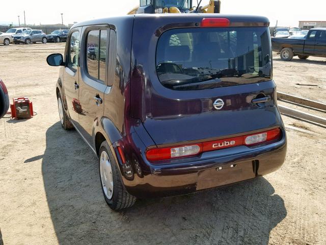 JN8AZ2KR7BT206438 - 2011 NISSAN CUBE BASE PURPLE photo 3