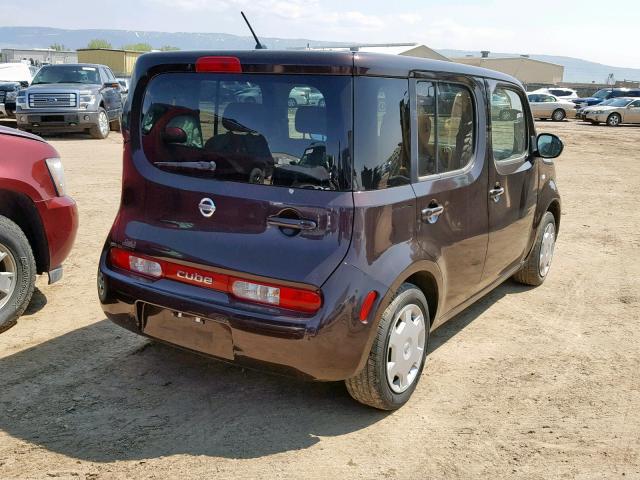 JN8AZ2KR7BT206438 - 2011 NISSAN CUBE BASE PURPLE photo 4