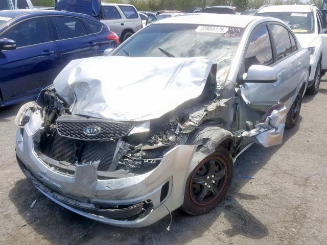 KNADE123266136486 - 2006 KIA RIO BLUE photo 2