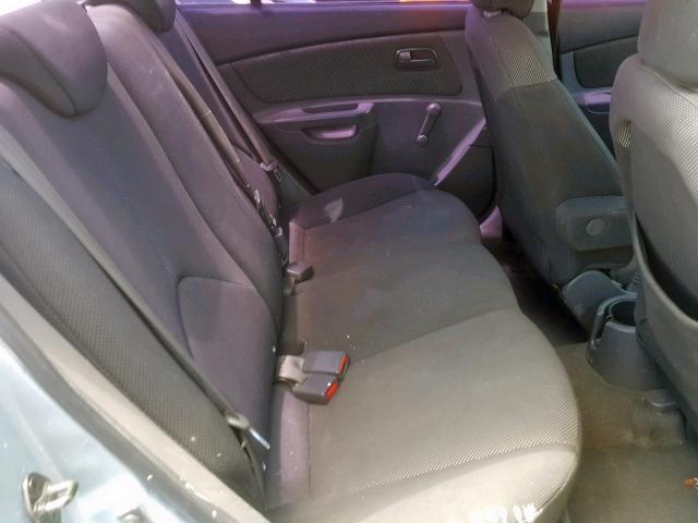 KNADE123266136486 - 2006 KIA RIO BLUE photo 6