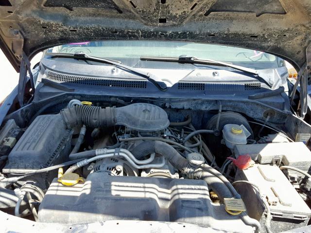 1B7HG38Z72S551701 - 2002 DODGE DAKOTA QUA BLUE photo 7