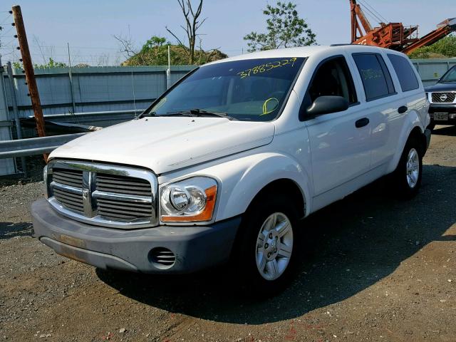 1D4HB38N44F146891 - 2004 DODGE DURANGO ST WHITE photo 2