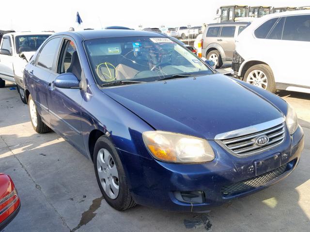 KNAFE221395633084 - 2009 KIA SPECTRA EX BLUE photo 1