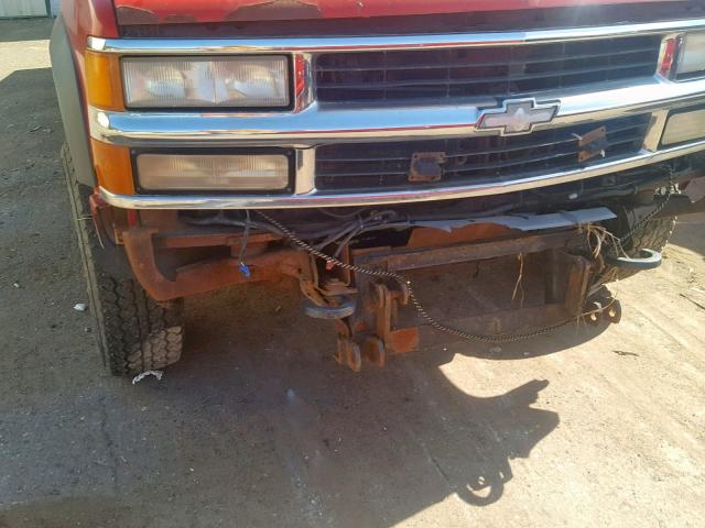 1GCGK24K6RE139758 - 1994 CHEVROLET C/K2500 RED photo 9