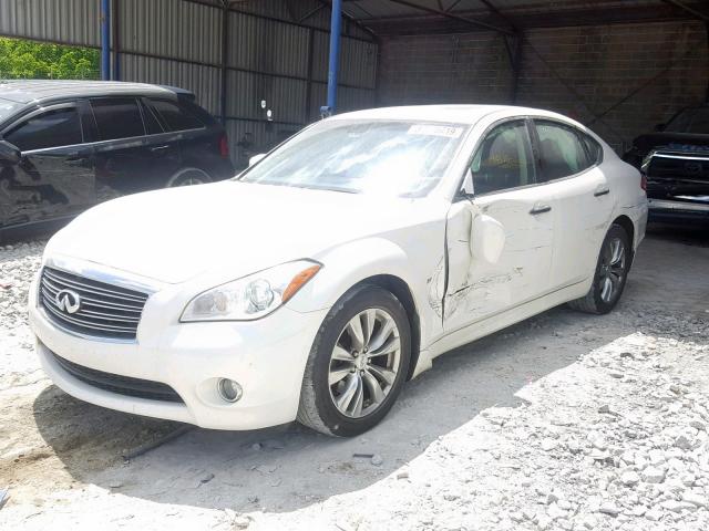 JN1BY1AP7EM260076 - 2014 INFINITI Q70 3.7 WHITE photo 2