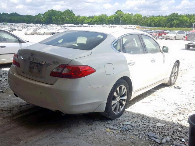 JN1BY1AP7EM260076 - 2014 INFINITI Q70 3.7 WHITE photo 4