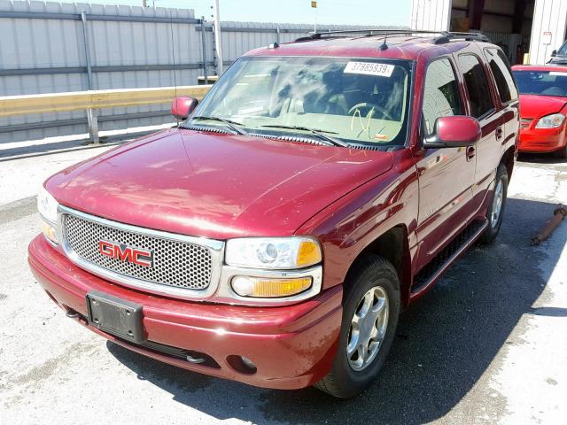 1GKEK63U24J266819 - 2004 GMC YUKON DENA RED photo 2