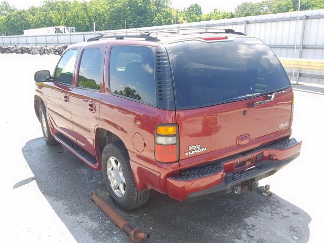 1GKEK63U24J266819 - 2004 GMC YUKON DENA RED photo 3