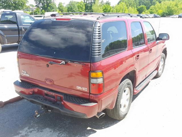 1GKEK63U24J266819 - 2004 GMC YUKON DENA RED photo 4