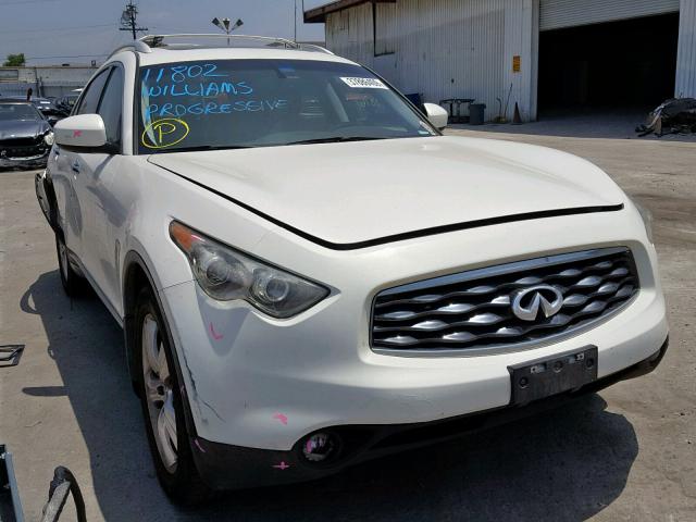 JNRAS18U79M101196 - 2009 INFINITI FX35 WHITE photo 1