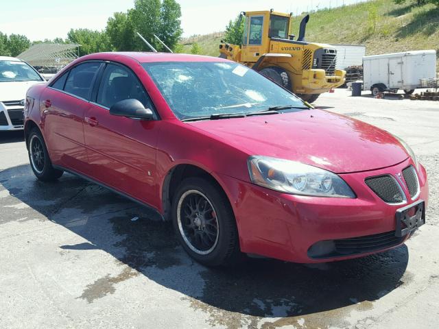 1G2ZF58B574191432 - 2007 PONTIAC G6 VALUE L RED photo 1