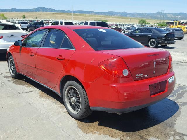 1G2ZF58B574191432 - 2007 PONTIAC G6 VALUE L RED photo 3