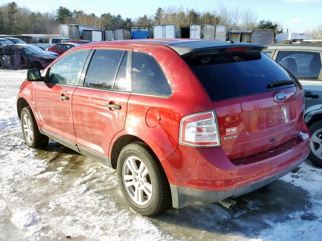 2FMDK36C68BB27209 - 2008 FORD EDGE SE MAROON photo 3