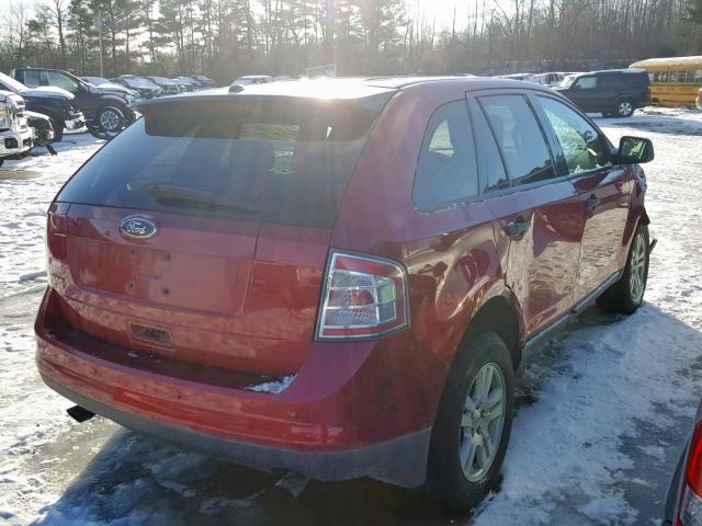 2FMDK36C68BB27209 - 2008 FORD EDGE SE MAROON photo 4