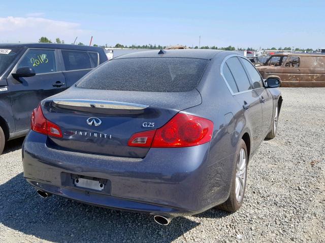 JN1DV6AP4CM701397 - 2012 INFINITI G25 BASE BLUE photo 4