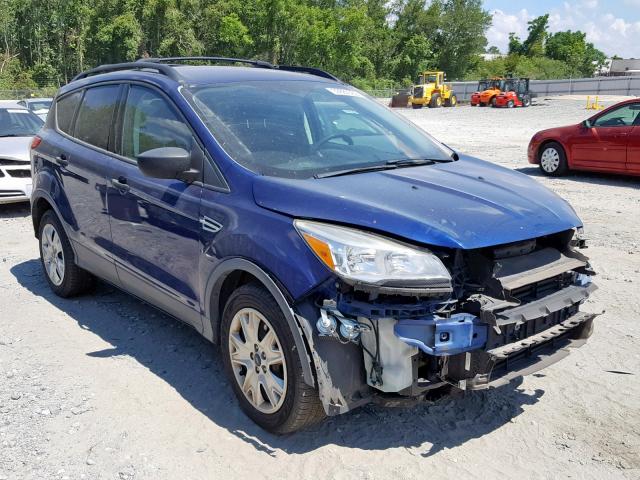 1FMCU0F79DUA21283 - 2013 FORD ESCAPE S BLUE photo 1