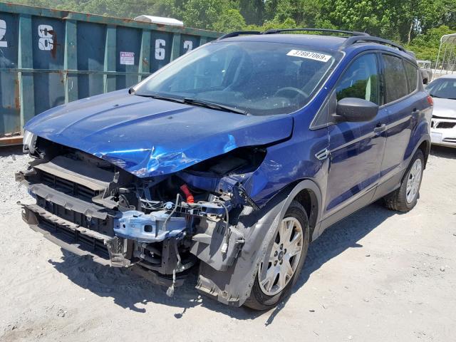 1FMCU0F79DUA21283 - 2013 FORD ESCAPE S BLUE photo 2