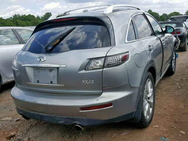 JNRBS08WX7X400340 - 2007 INFINITI FX45 GRAY photo 4