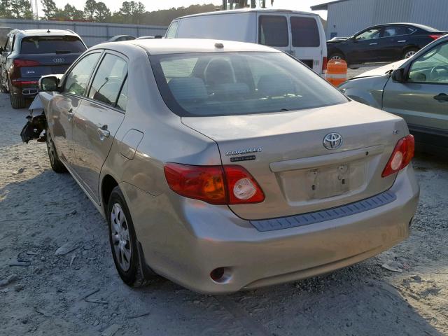 1NXBU40E69Z052881 - 2009 TOYOTA COROLLA BA GOLD photo 3