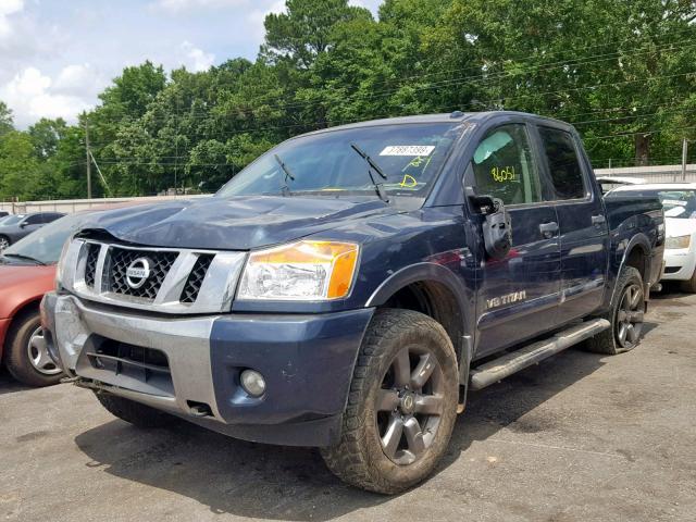 1N6AA0EC4FN511904 - 2015 NISSAN TITAN S BLUE photo 2