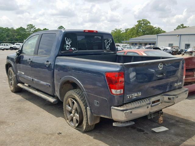 1N6AA0EC4FN511904 - 2015 NISSAN TITAN S BLUE photo 3