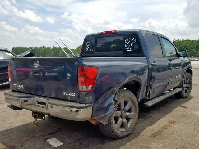 1N6AA0EC4FN511904 - 2015 NISSAN TITAN S BLUE photo 4