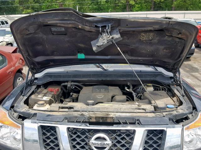 1N6AA0EC4FN511904 - 2015 NISSAN TITAN S BLUE photo 7