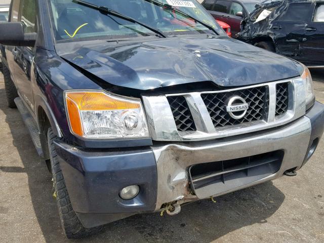 1N6AA0EC4FN511904 - 2015 NISSAN TITAN S BLUE photo 9