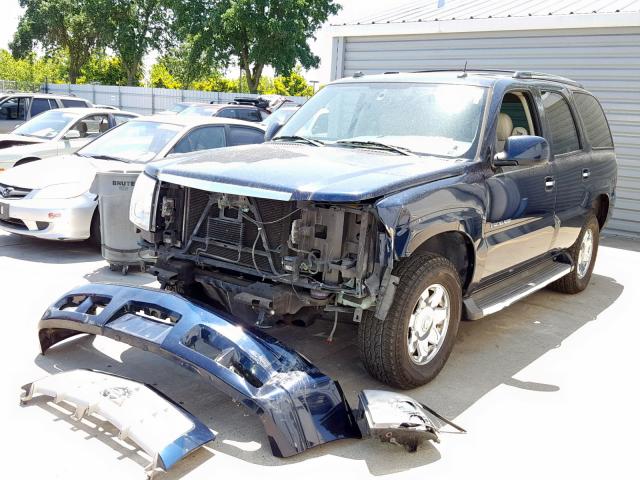 1GYEK63N25R246877 - 2005 CADILLAC ESCALADE L BLUE photo 2