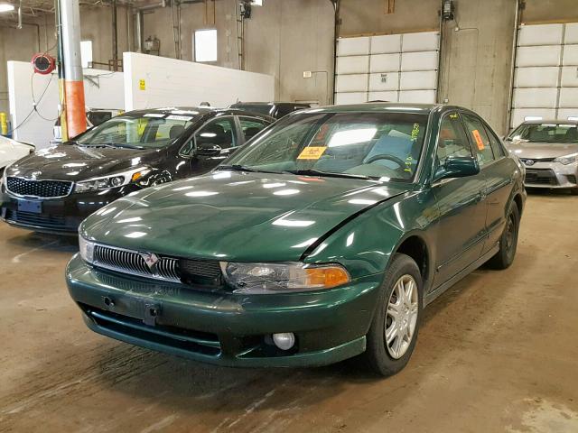 4A3AA46G11E107833 - 2001 MITSUBISHI GALANT ES GREEN photo 2