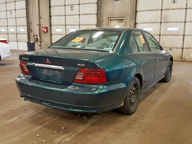 4A3AA46G11E107833 - 2001 MITSUBISHI GALANT ES GREEN photo 4