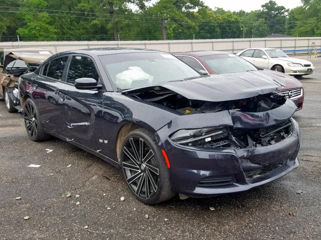 2C3CDXBG1JH207437 - 2018 DODGE CHARGER SX BLUE photo 1