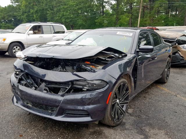 2C3CDXBG1JH207437 - 2018 DODGE CHARGER SX BLUE photo 2