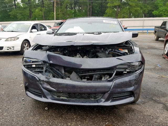 2C3CDXBG1JH207437 - 2018 DODGE CHARGER SX BLUE photo 9