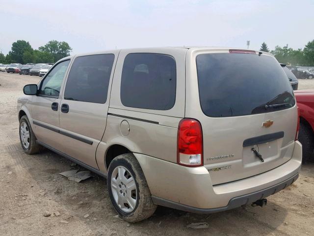 1GNDV23W38D107442 - 2008 CHEVROLET UPLANDER L 金色 照片 3